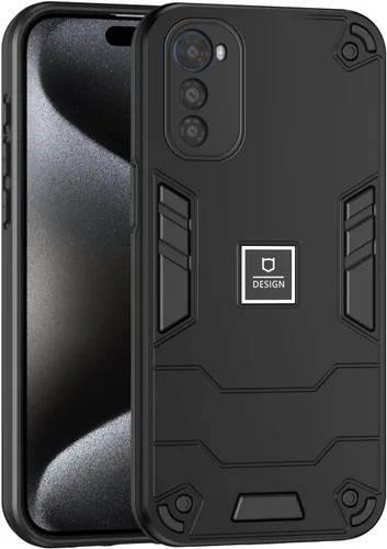 Vista 248 de Funda compatible con Redmi A1, compatible con Redmi A2 2 en 1 [PC dura + TPU], funda de teléfono negra