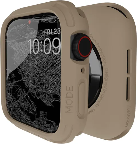 Vista 26 de elkson Compatible con Apple Watch 41mm Estuche Amortiguador, Estuche Resistente Serie Quattro para Apple Watch e iWatch Series 9 8 7, Cubierta