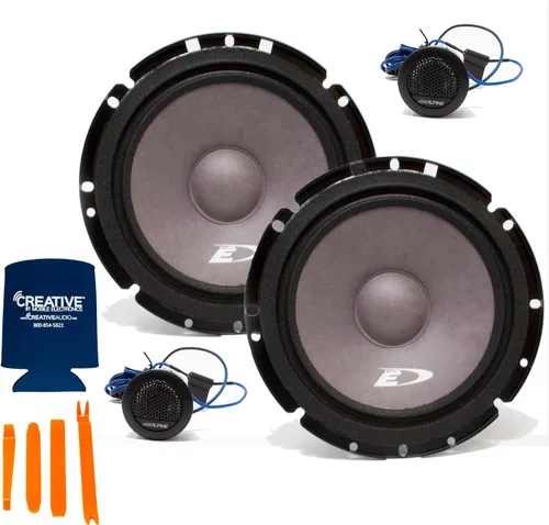 Vista 2 de Alpine 2 pares de altavoces componentes SXE-1751S de 6.5