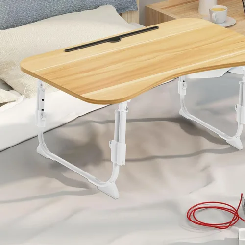 Vista 8 de MAGICLULU Pata de repuesto para escritorio de cama en forma de U plegable pata de mesa de metal ABS fuerte Metal ABS Build, Self Locking Base and