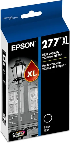 EPSON 277 Claria Photo HD Ink Cartucho de Tinta Negro Fotográfico de Alta Capacidad (T277XL120-S) Funciona con Expression Photo XP-850, XP-860,