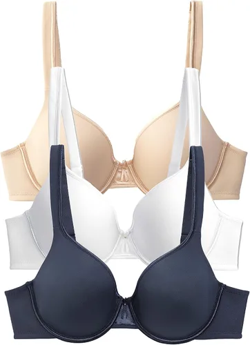 Vista 24 de Vanity Fair Women's Bra with 2-Way Convertible Straps, Body Caress Full Coverage, Lightly Lined Cups Up to Dd