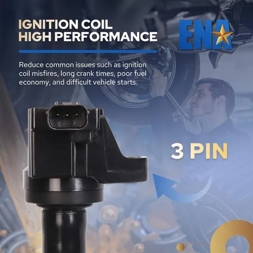 Vista 4 de ENA Juego de 4 bobinas de encendido 1.5L L4 compatibles con Honda compatible con Honda 2010 2011 2012 2013 2014 2015 2016 City, 2011-2016 CR-Z CRZ