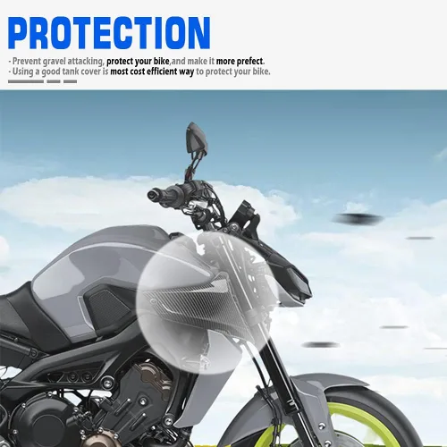 Vista 3 de Cubierta del panel lateral del tanque de combustible para motocicleta, compatible con Y-amaha MT09 MT 09 MT-09 2017 2018 2019 2020 Accesorios Kit