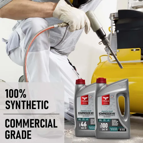 Vista 7 de TRIAX Kompressor MV 100 SAE 30, Aceite para Compresor de Aire Completamente Sintético, Multi-Vis Para Rotativo, de Paletas, de Tornillo