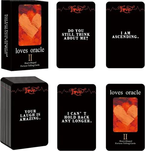 Vista 9 de Han Yu Bowen Love Oracle & Tarot Cards - Baraja de 80 cartas de llama gemela con mensajes