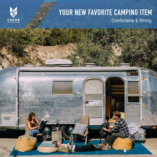 Vista 2 de CGEAR Tapete original para camping RV - Sin arena, resistente al agua, resistente a los rayos UV, construcción de grado militar