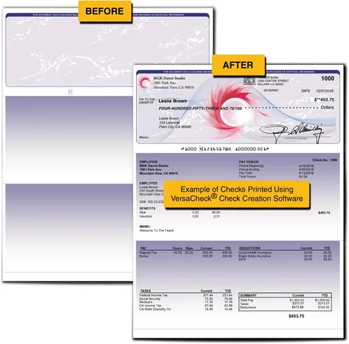 Vista 2 de VersaCheck X1 2018 para QuickBooks