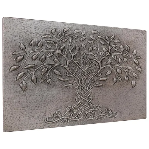 Vista 2 de Kitchen Backsplash, Celtic Tree of Life Kitchen Backsplash, Customizable Copper Backsplash Panel, Handmade Copper Backsplash Tile, Indoor Outdoor