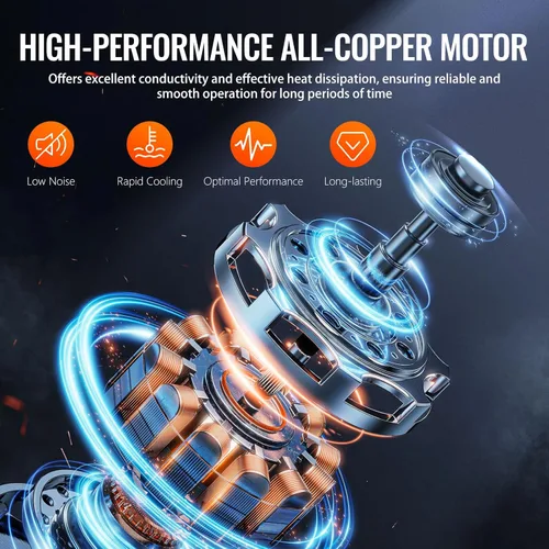 Vista 4 de VTG VOGTEN Juego de bomba de vacío de CA de 4.5 CFM y medidor, para sistemas Mini Split/HVAC/Auto, kit de manómetro compatible con R134a R12 R22