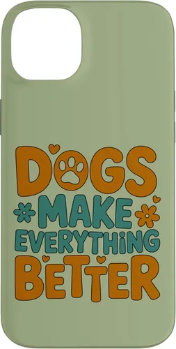 Vista 15 de Dogs Make Everything Better Cute Dog Lover Dog Parent Case for iPhone 16