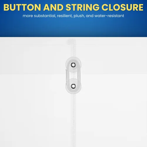 Vista 6 de 1InTheOffice Sobres de polietileno con cierre de cuerda, cierre de botón y lazo, tamaño carta, paquete de 20