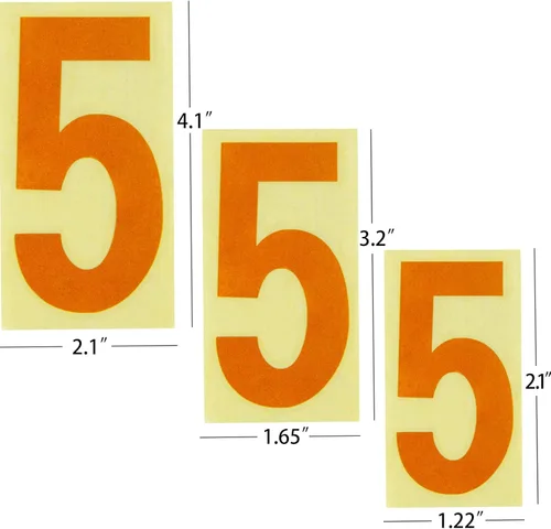 Vista 4 de Adhesivo reflectante de números para buzón para exteriores, 8 juegos de 0 a 9, autoadhesivos, números impermeables para casas, puertas, automóviles