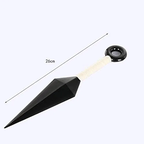Vista 2 de Lanzadores de plástico Big Kunai - Cuchillas de lanzamiento japonesas Ninja Cosplay Blanco