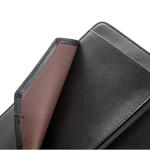 Vista 8 de Libreta rosa para mesera, libro para camarera, lindos libros para meseros con bolsillo con cierre, organizador de libros para meseras, talonario