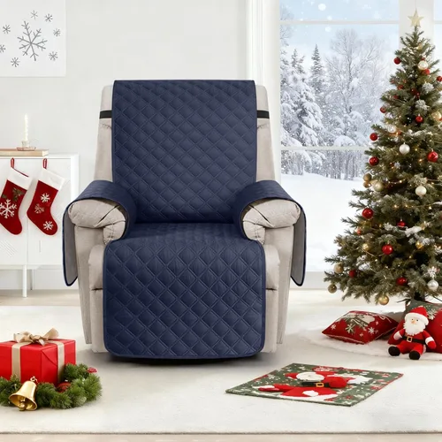 Vista 8 de Ruaozz Funda para silla reclinable 100% impermeable, antideslizante, funda de asiento para silla reclinable, lavable, con correas elásticas