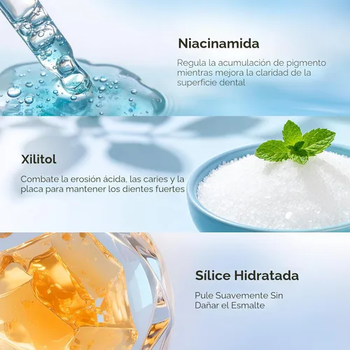 Vista 5 de BodyAccel Pasta de dientes blanqueadora de Niacinamida, pasta dental blanqueadora intensiva de Niacinamida con cuidado natural suave, remoción