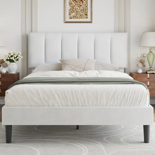 Vista 26 de VECELO Base de cama de tamaño individual con cajón de almacenamiento, base de cama de plataforma resistente con cabecera y fuerte soporte de Negro