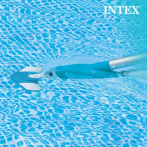 Vista 7 de Intex Desnatador automático de superficie de lujo incluido con kit de mantenimiento con aspiradora y poste, herramientas de limpieza de piscinas