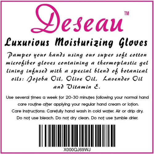 Vista 8 de Guantes hidratantes – Lujosa microfibra suave con forro de gel termoplástico infundido con aceites botánicos, un par