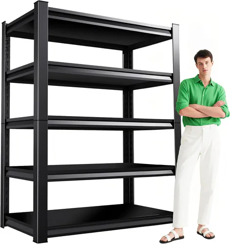 Vista 11 de Garage Shelving Heavy Duty, Garage Storage Shelves,Metal Shelving Unit,4 Tier Adjustable Steel Utility Shelf,Use for Basement,Warehouse, Pantry