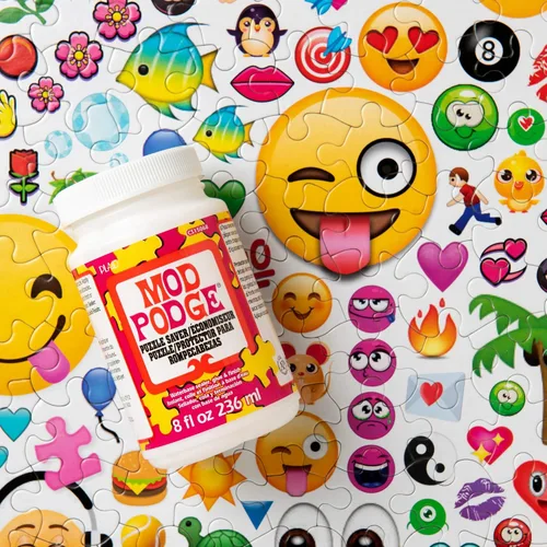Vista 2 de Mod Podge Puzzle Saver (8 onzas), CS15068 y aplicador de pincel Podge, 24960 2.25 pulgadas