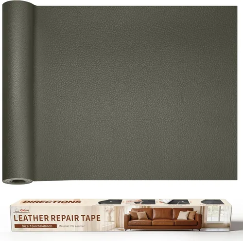 Vista 20 de ONine - Cinta de reparación de piel, parche para reparación de piel autoadhesivo de 12 x 48 pulgadas, impermeable, resistente al desgaste, para Negro