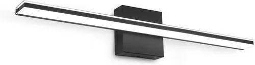 Vista 12 de Moderna lámpara de tocador de baño de 15.7 pulgadas, 12 W, regulable, 5CCT, luces de baño LED sobre el espejo, luz de tocador cromada para armarios