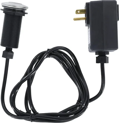 Vista 15 de Danco Interruptor de aire de montaje superior para trituradores de basura con longitud de rosca extendida en parte trasera mate (12037)