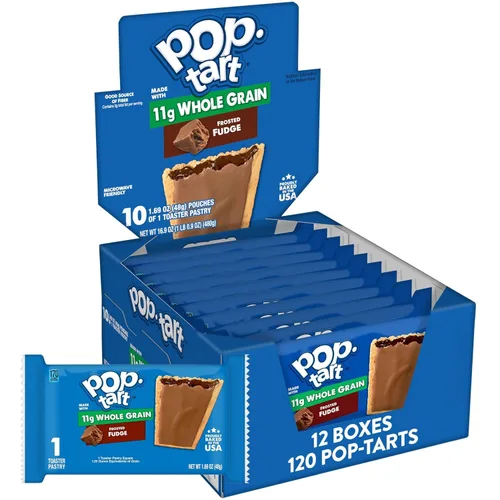 Vista 11 de Pop-Tart hecha con pasteles de grano entero, tostadora, arándano esmerilado, 1.76 onzas (120 unidades)