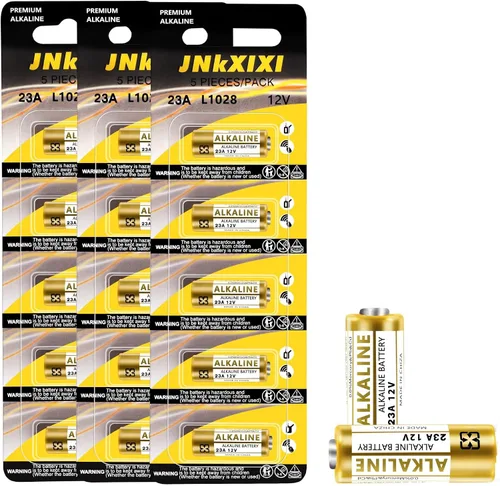Paquete de 15 baterías alcalinas de 23A 12 voltios y 12 V A23 LR23A A23S MN21/23 L1028F (15 unidades)