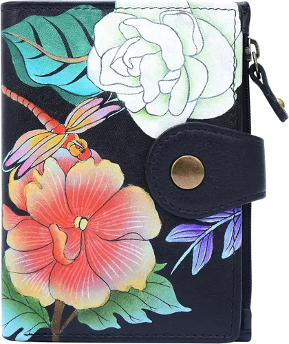 Vista 36 de Anna by Anuschka Cartera de mujer pintada a mano de cuero genuino para mujer