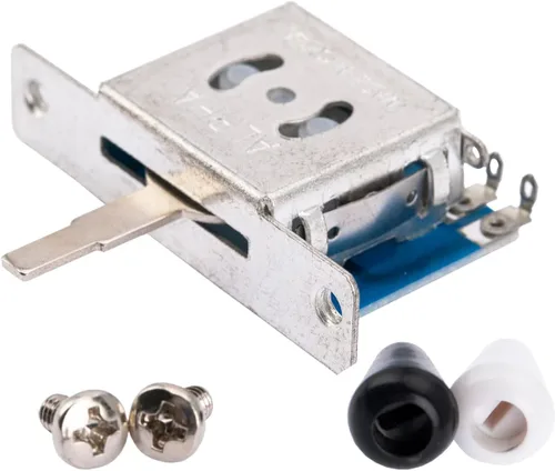Vista 4 de Interruptor de palanca de pastilla de guitarra Alpha de 3 vías, interruptor selector de pastilla para guitarra eléctrica estilo Tele de importación