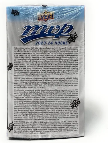Vista 5 de Upper Deck 2023-24 MVP Hockey Blaster Box (15 paquetes de cartas de hockey)
