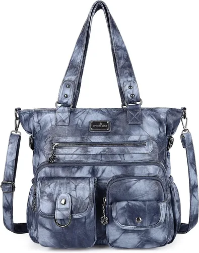 Angel Kiss Bolsos de mano para mujer, bolsos de cuero sintético PU, bolsos de hombro para mujer, bolsos de bolsillo… | PU