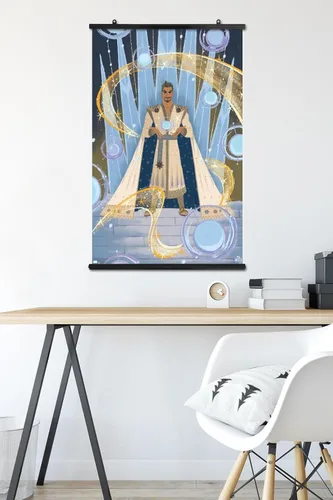 Vista 86 de Trends International Disney Wish - Póster de collage 4 (King Magnifico), póster de pared, 14.72 x 22.37 pulgadas, versión enmarcada de madera