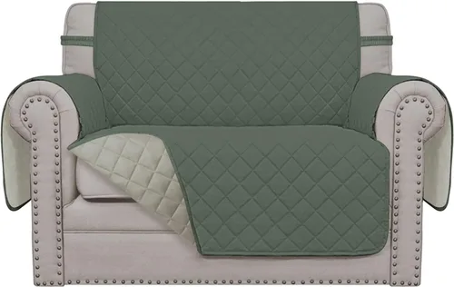 Vista 524 de Easy-Going - Funda reversible para sofá reclinable, resistente al agua, protector de muebles con correas elásticas, para mascotas y niños
