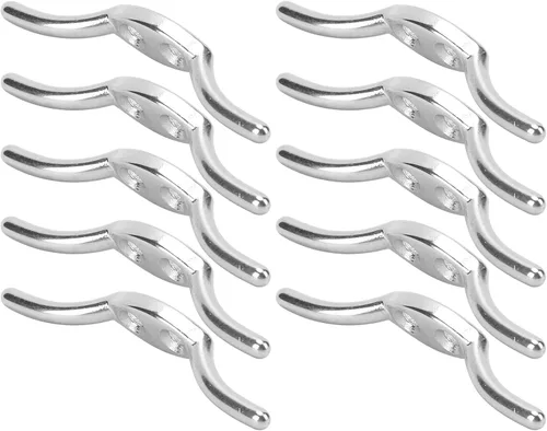 Vista 6 de Gancho de cuerda, 2 pulgadas de acero inoxidable para barcos de cuerda, gancho para asta de bandera con tornillo de montaje, accesorios para barcos