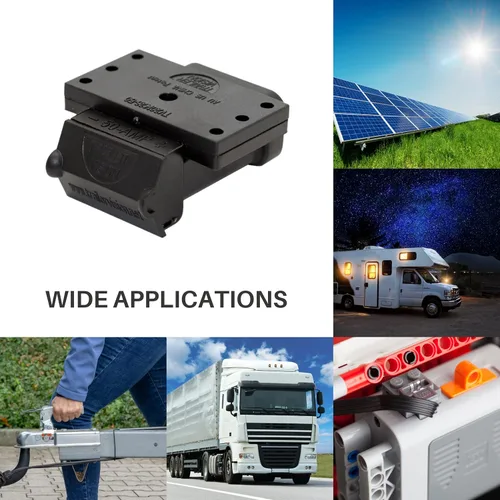 Vista 6 de Trailer Vision Cajas de Batería de 50A Conector Rápido Cubierta Protectora de Montaje Compatible con Calibre 6-12 AWG Ensamblaje de Enchufe Anderson