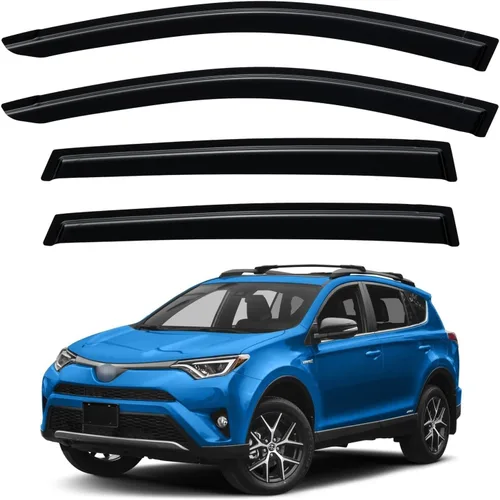 Vista 167 de Viseras de Ventana Protectores de Lluvia para Toyota Corolla 2009-2013, Deflectores de Viento de Ventilación de Ventana de Canal Externo Viseras