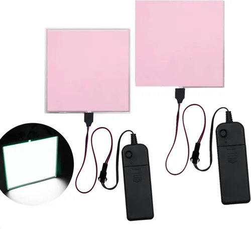 Vista 11 de El Panel de luz – 2 piezas 3.9 x 3.9 in DIY Electroluminiscente Cuttable Máscara Iluminación de Ojos DIY Cosplay Fiesta Decoración Rojo