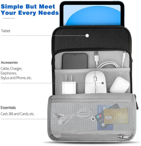 Vista 3 de Dadanism Funda protectora para tablet de 9-11 pulgadas para iPad (A16) de 11 pulgadas, iPad de 10.9 pulgadas, iPad 9/8/7ª generación de 10.2