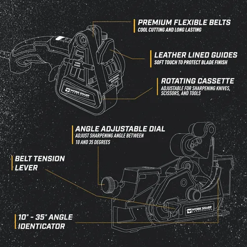 Vista 3 de Work Sharp Ken Onion Edition - Afilador de cuchillos y herramientas Elite Mk2 - Sistema de afilado de cuchillos ajustable con accesorio
