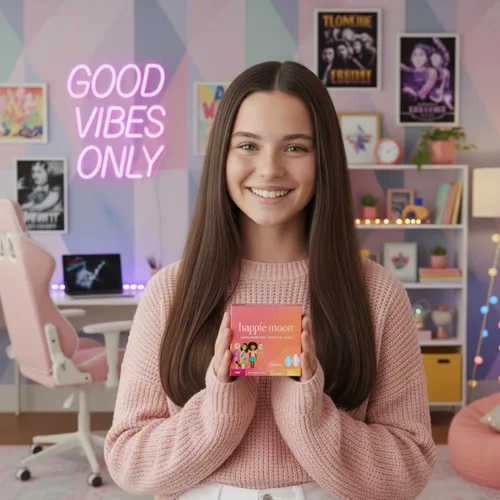 Vista 4 de Almohadillas de algodón orgánico para adolescentes y adolescentes Almohadillas ultrafinas con alas Sin cloro y sin fragancia Paquete