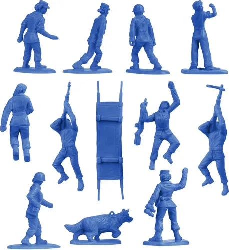 Vista 7 de BMC - Figuras de plástico para mujer, 36 unidades, color azul, fabricadas en Estados Unidos