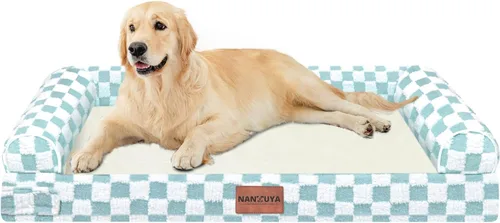 Vista 38 de Cama ortopédica lavable para perros pequeños: cama con cojines de apoyo para perros pequeños y gatos, cama impermeable de espuma tipo caja de Gris