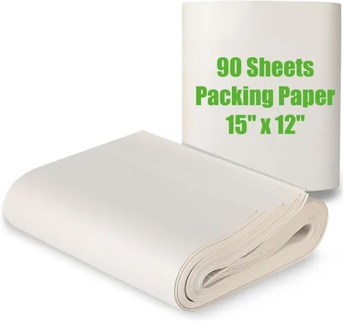 Vista 10 de Hojas de papel de embalaje de 15" x 12" para suministros de mudanza, papel de periódico para cajas de mudanza, papel de envoltura para mudanza