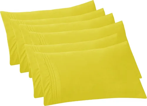 Vista 56 de Elegant Comfort Fundas de almohada sólidas de microfibra de alta calidad hotelera, tejido suave, resistente a las arrugas y a las manchas, fácil