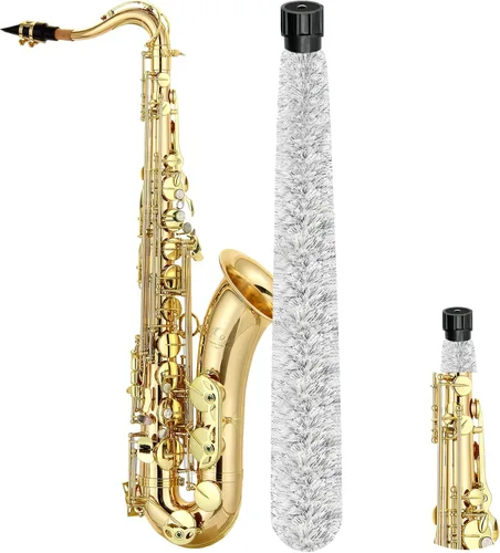 Vista 12 de Kit de limpieza de flauta, juego de cuidado de flauta, varilla de limpieza de flauta con 4 paños de limpieza de flauta, juego de cuidado