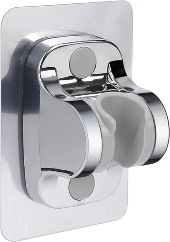 NearMoon Soporte para cabezal de ducha autoadhesivo, soporte de ducha de mano ajustable, sin perforación, soporte de pared impermeable (1 paquete